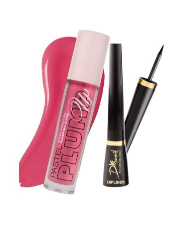 Pastel Plump Up 211 Hydrating Plumping Lip Gloss + Catherine Arley Dipliner Black