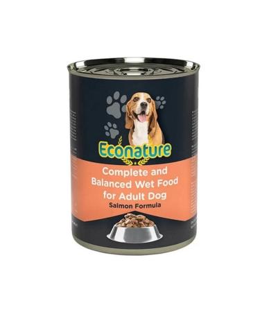 Econature Adult Dog Canned Food with Salmon 400 gr