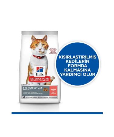 Hill's Salmon Sterilized Cat Food 1.5 Kg Science Plan Sterilized With Salmon Cat Food - Buy Online on GoSupps.com