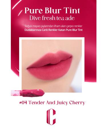 CLIO Blur Effect Tint Clio Pure Blur Tint (04 Tender And Juicy Cherry) (Dive Fruits Tea Ade) - Buy Online on GoSupps.com