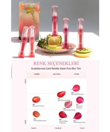 CLIO Blur Effect Tint Clio Pure Blur Tint (03 Downy And Pink Peach) (Dive Fruits Tea Ade) - Buy Online on GoSupps.com