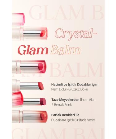 CLIO Intensely Pigmented and Shiny Lip Balm Clio Crystal Glam Balm (01 Honey Peach) - Buy Online on GoSupps.com