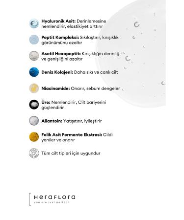 Heraflora AgeLess Hyaluronic Acid Collagen Anti-Aging and Intensive Moisturizing Serum 30 ml - Buy Online on GoSupps.com