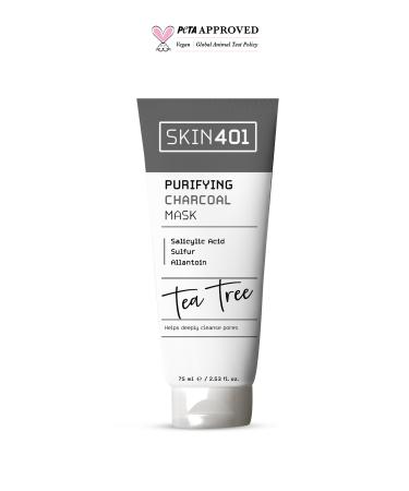 Skin401 Purifying Salicylic Acid Sulfur & Charcoal Mask 75ml (100gr) - Buy Online on GoSupps.com