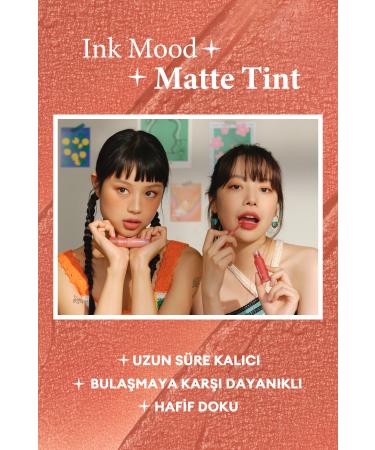 PERIPERA Matte Finish Full and Smooth Appearance Tint PERIPERA Ink Mood Matte Tint (08 Smoky Coral) - Buy Online on GoSupps.com