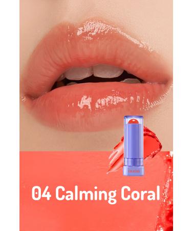 NUSE MAKEUP Nuse Color Care Lipbalm- 04 Calming Coral/intense Moisturizing Effect Long-Lasting Shiny Lipstick