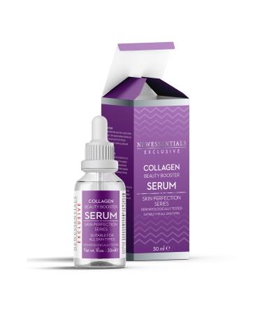 New Essentials Anti-Aging Effective Collagen Serum (Hyaluronic Acid + B5 + Beta Glucan)-30 ml - Buy Online on GoSupps.com