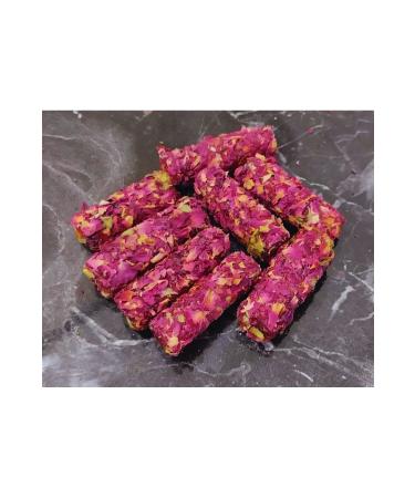 TALAS Dried Nuts Rose Petal Covered Pistachio Wick Turkish Delight 500 G