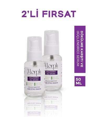 morphbeauty 2-pack Fast Hair Growth Anti-Hair Loss Hair Fiber Strengthening and Thickening Hair Serum 50 ml