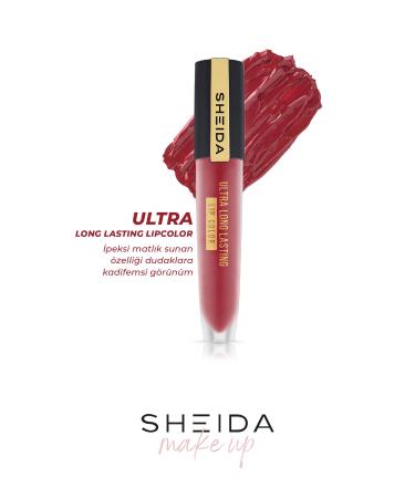 Sheida Long Lasting Long Lasting Matte Liquid Lipstick - Intense Pigment & Vitamin E Formula - No 13 - Buy Online on GoSupps.com