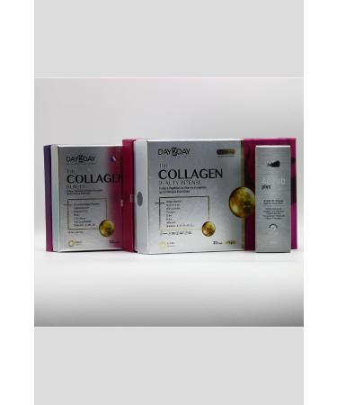 DAY2DAY The Collagen Beauty Intense 30 Sachets Collagen Liquid 14 Tubes and Adaleb Plus Cream - Buy Online on GoSupps.com