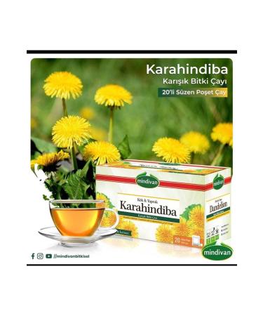 Mindivan Dandelion Herbal Tea 20 Filtering Bags - Buy Online on GoSupps.com