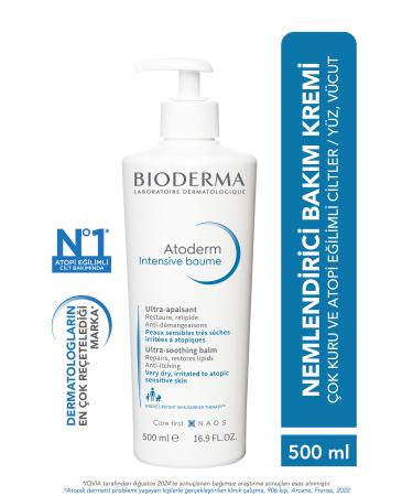 Bioderma Atoderm Intensive Balm Moisturizing Cream for Very Dry Atopic Skin 500 ml