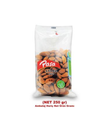 Pasha Nuts Raw Almonds Transparent Package 250 gr x 4 Pieces (Total 1 kg) - Buy Online on GoSupps.com