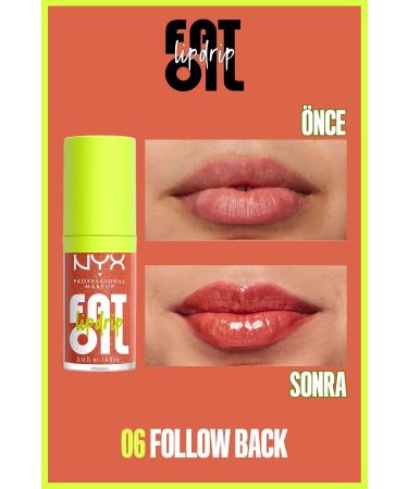 NYX Professional Makeup Fat Oil Lip Drip Shine Lip Oil - Follow Back - Buy Online on GoSupps.com