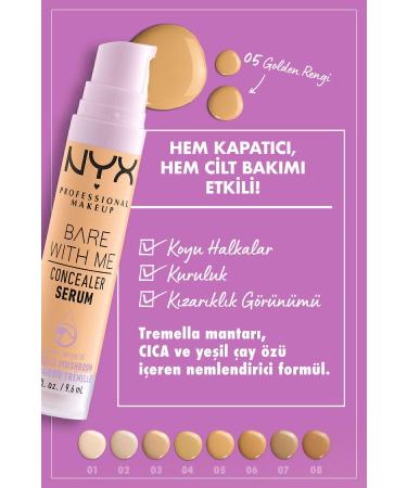 NYX Professional Makeup Bare With Me Concealer Serum 05 Golden - Buy Online on GoSupps.com