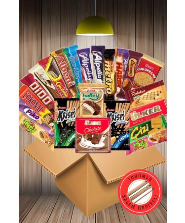 Ulker Legend Snack Pack No: 22 Pieces. With Seeds and Pencils