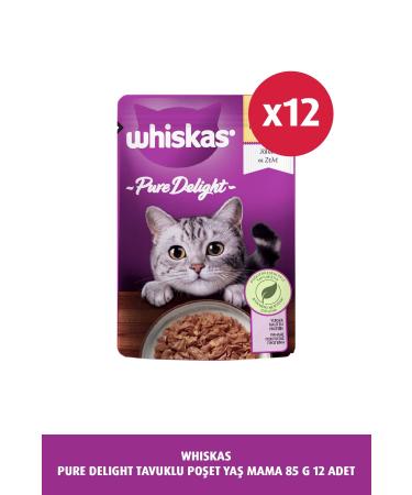 Whiskas Pure Delight Chicken Bag Wet Food 85 G 12X