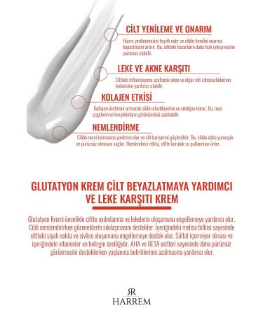 Harrem Glutathione Skin Whitening and Anti-Stain Cream - Buy Online on GoSupps.com