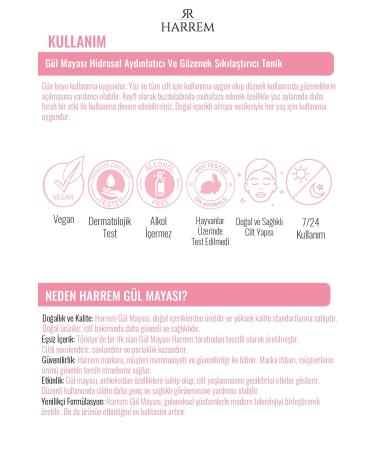 Harrem Rose Yeast Brightening and Pore Tightening Tonic - Buy Online on GoSupps.com