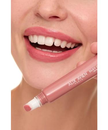 Alix Avien Silky Care Lipgloss 307 - Rose Petal - Soft Smooth Appearance - Protective and Moisturizing Effect - Buy Online on GoSupps.com