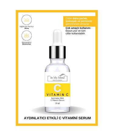 In My Mind Vitamin C Bright Super Brightening Serum 30gr Anti-Stain Tone Equalizing Care Serum