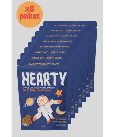 Hearty 8 Pack Einkorn Flour Cookies 60g Sugar-free Additive-free Healthy Snack for Kids