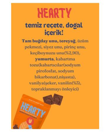 Hearty 6 Pack Mixed Cookies 60g Sugar-free Additive-free Healthy Snack for Kids - Buy Online on GoSupps.com