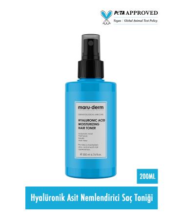 Maru.Derm Maruderm Hyaluronic Acid Moisturizing Hair Care Tonic 200 ML | All Hair Types | Vegan - Buy Online on GoSupps.com
