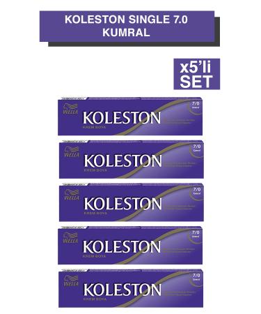 Wella Koleston Single Tube Dye 7/0 Blonde x5 Set