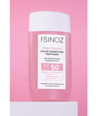 Sinoz Pink Touch Instant Tone Equalizing Pink Face Care Cream Spf50 - Mineral Sun Filter 50ml - Buy Online on GoSupps.com