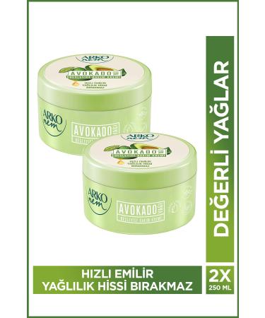 Arko Moisture Nourishing Care Cream Avocado 2x250 Ml