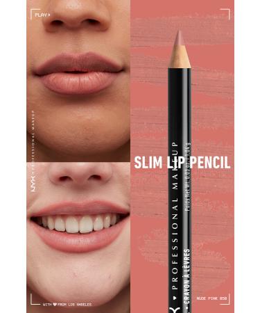 NYX Professional Makeup Slim Lip Pencil Nude Pink 800897139445 - Buy Online on GoSupps.com