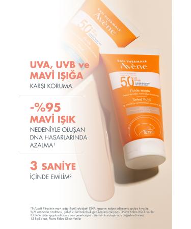 Avene Tinted Fluid SPF50+ Tinted Sunscreen for Normal and Combination Skin 50 ml - Buy Online on GoSupps.com