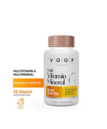 VOOP Multivitamin & Mineral 30 Capsules | 11 Vitamins 9 Minerals - Buy Online on GoSupps.com