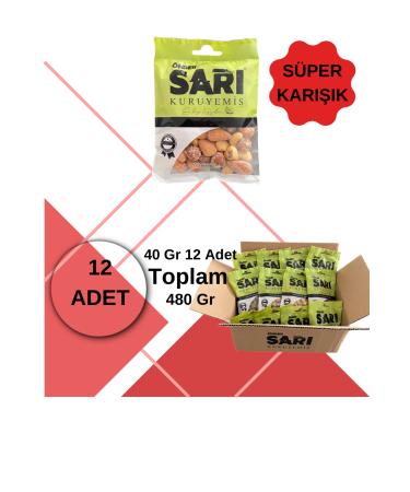 nder Yellow Nuts Super Mixed Snack Package 45 gr X 12 Pieces