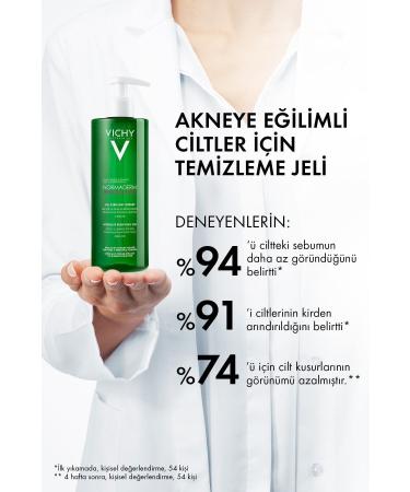 Vichy Soothing and Purifying Cleansing Gel For Oily and Acne-Prone Skin 400 ml GHair1362 - Buy Online on GoSupps.com