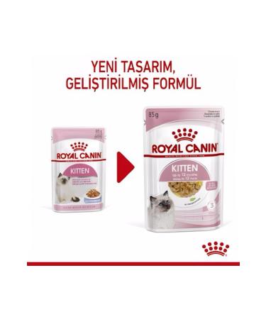 Royal Canin Fhn Kitten Jelly Wet Kitten Food 12 Pieces 85 Gr x 12 Pieces