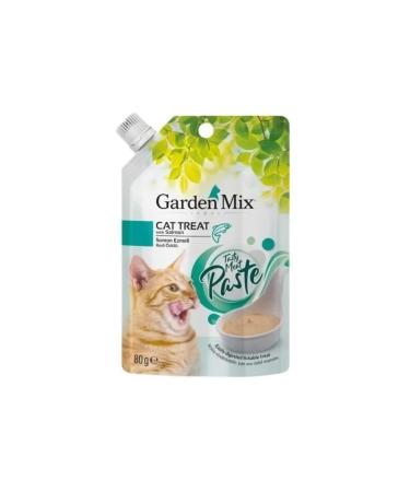 Raftantopla Garden Mix Salmon Paste Liquid Cat Reward Food 80 Gr