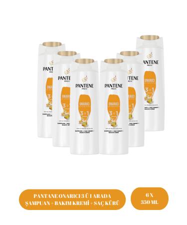 Pantene 3 in 1 Repair and Protective Shampoo 350 ML 6 Pieces