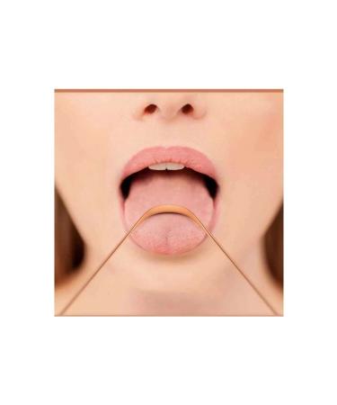 Raftantopla Hygienic Tongue Scraper Cleaning Tongue Scraper Tongue Cleaner Copper Crescent