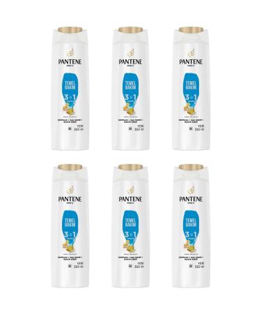 Pantene Shampoo 350 Ml 3 in 1 Basic Care x6 Pieces