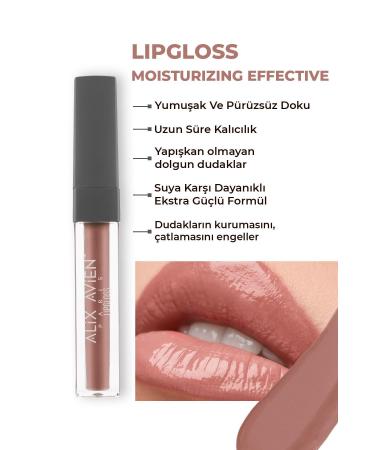 Alix Avien Moisturizing Non-Stickly Lip Gloss - Lipgloss 03 Tawny Rose