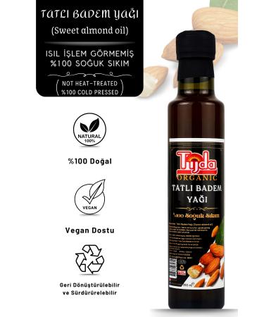 T JDA Sweet Almond Oil (0 Cold Press) 250 Ml