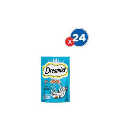 Dreamies Salmon Cat Reward Food 60 grx24 pieces