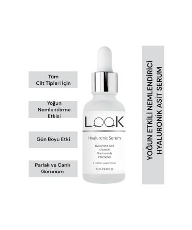Look Hyaluronic Serum Moisturizing Regenerating Softening Ha B3 B5 Vitamin E Protective Skin Care Serum