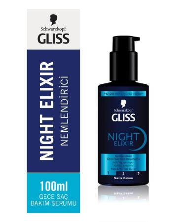 Gliss Night Elixir Moisturizing Night Hair Care Serum