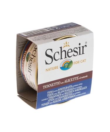 Schesir Tuna and Herring Natural Canned Cat Food 85 gr
