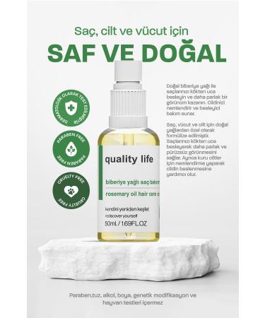 Quality Life Hair Care Oil Complex - Rosemary Oil - Coconut Argan Lavender Jojoba Oil - Hair Care - Buy Online on GoSupps.com