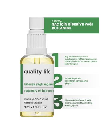 Quality Life Hair Care Oil Complex - Rosemary Oil - Coconut Argan Lavender Jojoba Oil - Hair Care - Buy Online on GoSupps.com